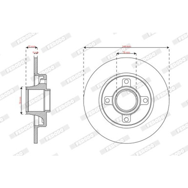 Ferodo | Bremsscheibe | DDF2929-1