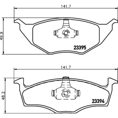 8DB 355 008-481 Bremsbelagsatz, Scheibenbremse