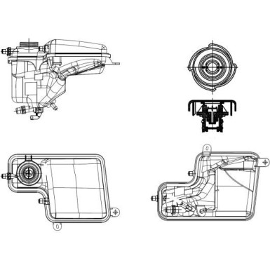 454034 Ausgleichsbehälter, Kühlmittel EASY FIT