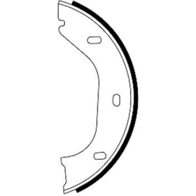 91020200 Bremsbackensatz, Feststellbremse