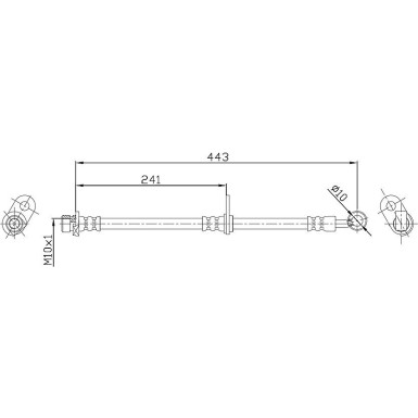 Metzger | Bremsschlauch | 4115187