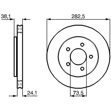 BOSCH | Bremsscheibe | 0 986 478 109