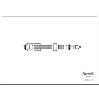 Corteco | Bremsschlauch | 19018886