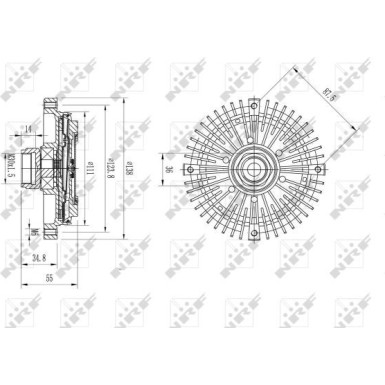 49595 Kupplung, Kühlerlüfter 49595 Kupplung, Kühlerlüfter