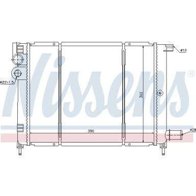 Nissens | Kühler, Motorkühlung | 61397