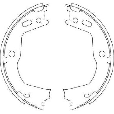 GS8803 Bremsbackensatz, Feststellbremse
