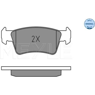Meyle Bremsbelagsatz, Scheibenbremse MEYLE-ORIGINAL: True to OE 025 243 6819