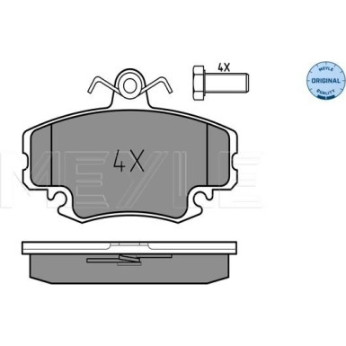 Meyle Bremsbelagsatz, Scheibenbremse MEYLE-ORIGINAL: True to OE 025 214 6318/W