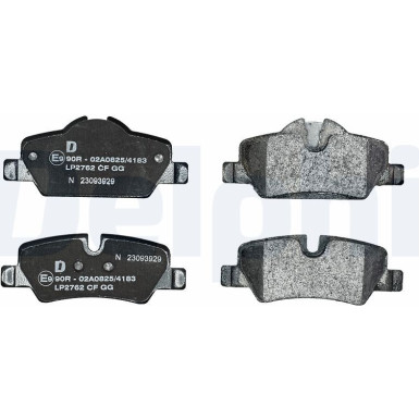 LP2762 Bremsbelagsatz, Scheibenbremse
