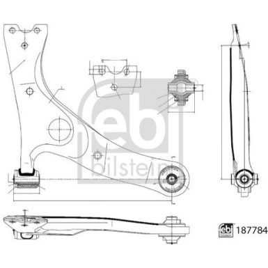 FEBI BILSTEIN 187784 Querlenker, Lenker, Radaufhängung
