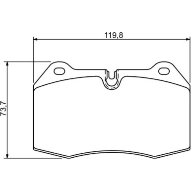 0 986 494 282 Bremsbelagsatz, Scheibenbremse