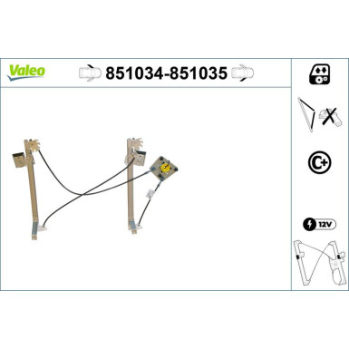 Valeo | Fensterheber | 851034