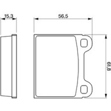 0 986 462 282 Bremsbelagsatz, Scheibenbremse