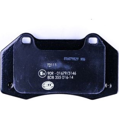 Hella | Bremsbelagsatz, Scheibenbremse | 8DB 355 016-141