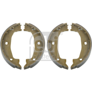 febi bilstein | 2 x FEBI Bremsbackensatz, Feststellbremse | 18536