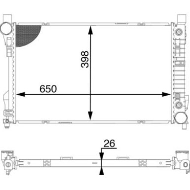 Mahle | Kühler, Motorkühlung | CR 1602 000S