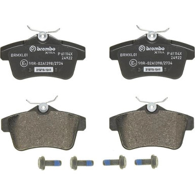 Brembo Bremsbelagsatz, Scheibenbremse XTRA LINE P 61 114X