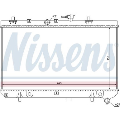 Nissens | Kühler, Motorkühlung | 66665