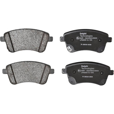 LP2203 Bremsbelagsatz, Scheibenbremse