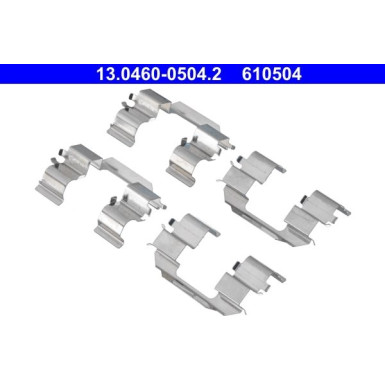 13.0460-0504.2 Zubehörsatz, Scheibenbremsbelag
