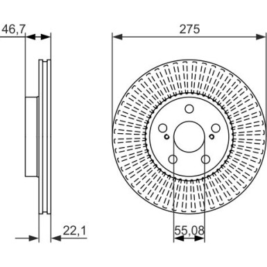BOSCH | Bremsscheibe | 0 986 479 767