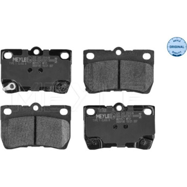 025 243 2315/W Bremsbelagsatz, Scheibenbremse MEYLE-ORIGINAL: True to OE.
