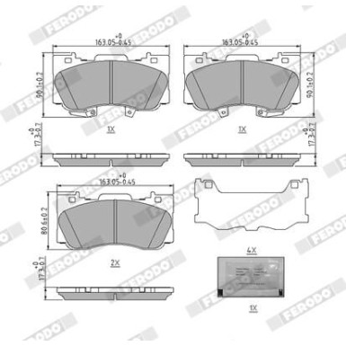 Ferodo | Bremsbelagsatz, Scheibenbremse | FDB5239 Ferodo | Bremsbelagsatz, Scheibenbremse | FDB5239