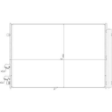 350477 Kondensator, Klimaanlage EASY FIT