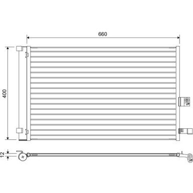 Valeo | Kondensator, Klimaanlage | 822665