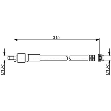 BOSCH | Bremsschlauch | 1 987 476 032