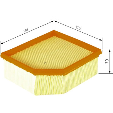 BOSCH F 026 400 023 Luftfilter BOSCH F 026 400 023 Luftfilter