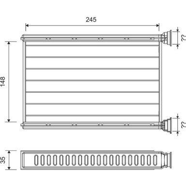 812401 Wärmetauscher, Innenraumheizung