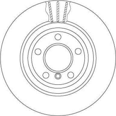 DF6617S Bremsscheibe TRW SINGLE