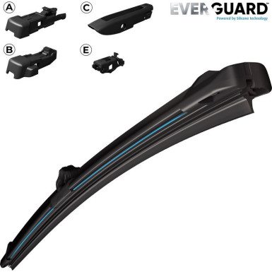 566009 Wischblatt EVERGUARD SILICONE SINGLE