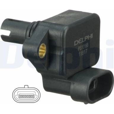 Delphi | Sensor, Saugrohrdruck | PS10188
