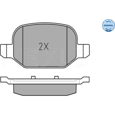 025 256 5217 Bremsbelagsatz, Scheibenbremse MEYLE-ORIGINAL: True to OE.