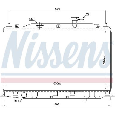 Nissens | Kühler, Motorkühlung | 67509