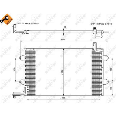 35584 Kondensator, Klimaanlage EASY FIT