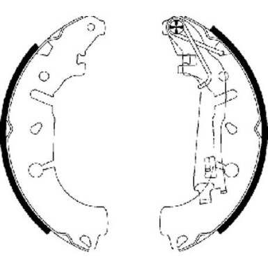 91065400 Bremsbackensatz