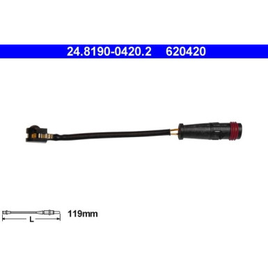 24.8190-0420.2 Warnkontakt, Bremsbelagverschleiß