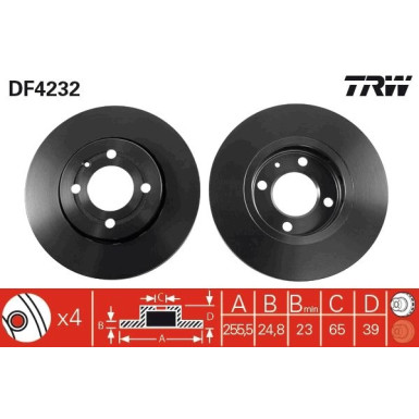 TRW | Bremsscheibe | DF4232