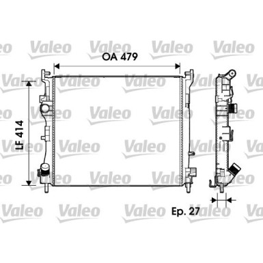 Valeo | Kühler, Motorkühlung | 732960