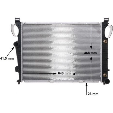 CR 304 000S Kühler, Motorkühlung BEHR