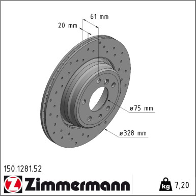 150.1281.52 Bremsscheibe SPORT Z
