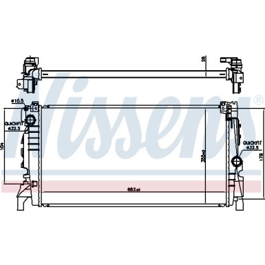 Nissens | Kühler, Motorkühlung | 606247