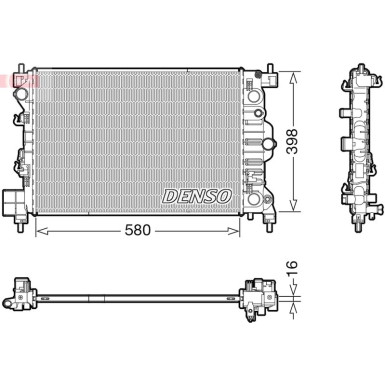 Denso | Kühler, Motorkühlung | DRM20117