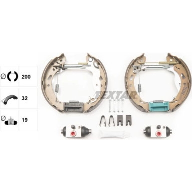Textar Bremsbackensatz Shoe Kit Pro 84069200