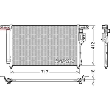 Denso | Kondensator, Klimaanlage | DCN41008