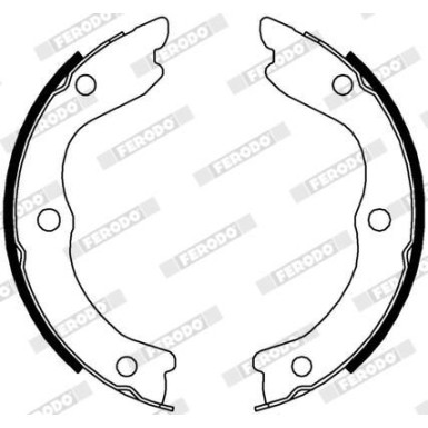 Ferodo | Bremsbackensatz, Feststellbremse | FSB4004 Ferodo | Bremsbackensatz, Feststellbremse | FSB4004