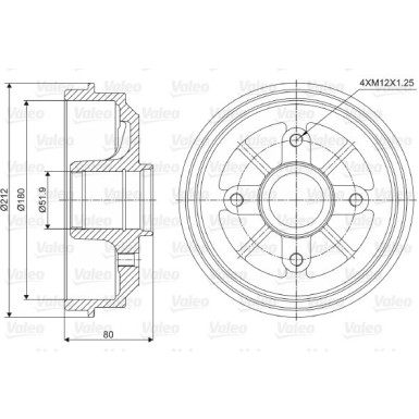 Valeo | Bremstrommel | 237001
